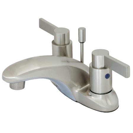 Kingston Brass KB8628NDL 4" Centerset Bathroom Faucet, Brushed Nickel KB8628NDL